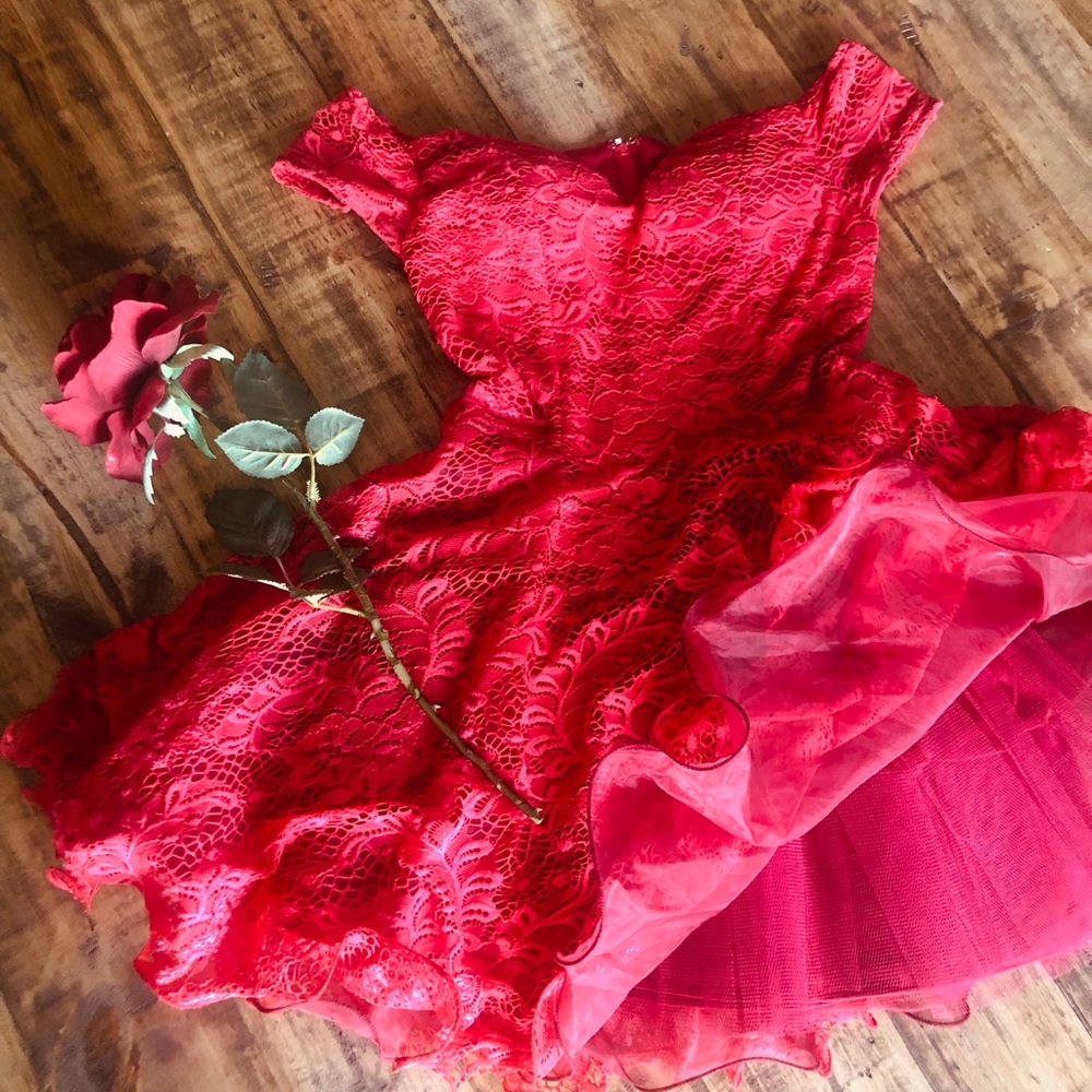 Lace Sweetheart Party Dress